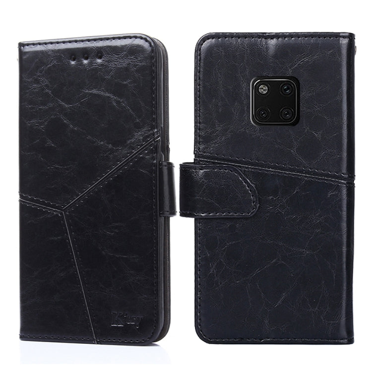 For Huawei Mate 20 Pro Geometric Stitching Horizontal Flip TPU + PU Leather Case with Holder & Card Slots & Wallet
