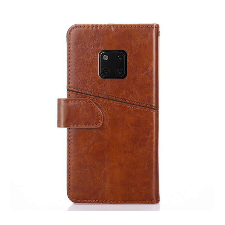 For Huawei Mate 20 Pro Geometric Stitching Horizontal Flip TPU + PU Leather Case with Holder & Card Slots & Wallet