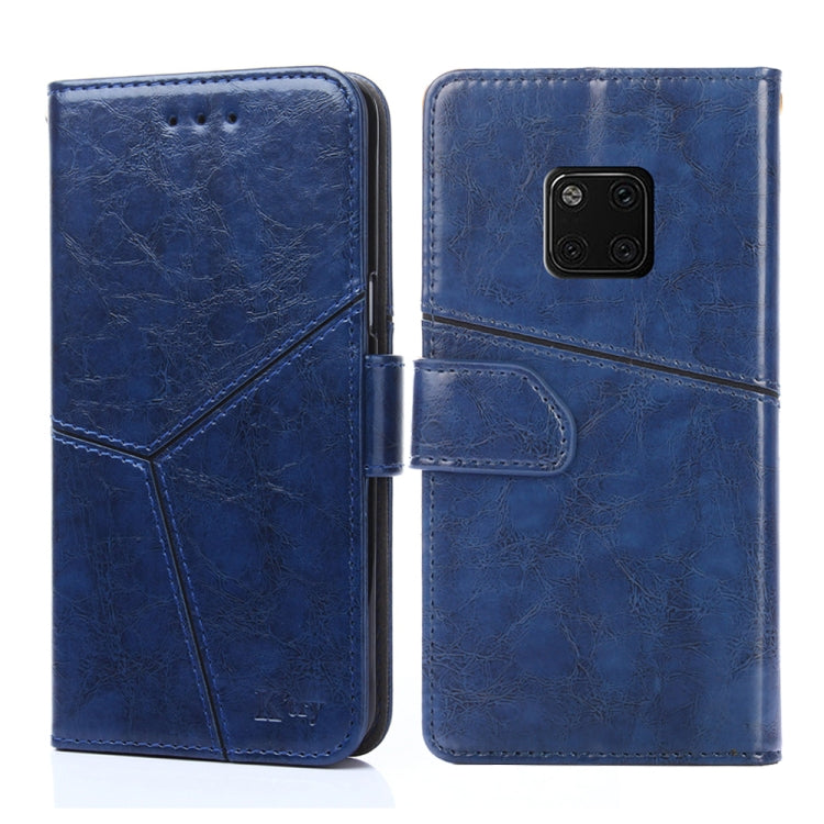 For Huawei Mate 20 Pro Geometric Stitching Horizontal Flip TPU + PU Leather Case with Holder & Card Slots & Wallet