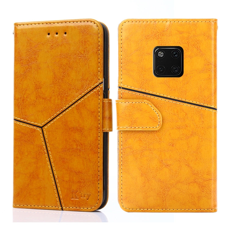 For Huawei Mate 20 Pro Geometric Stitching Horizontal Flip TPU + PU Leather Case with Holder & Card Slots & Wallet