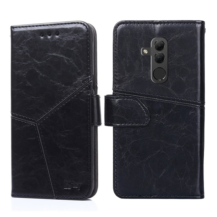 For Huawei Mate 20 lite Geometric Stitching Horizontal Flip TPU + PU Leather Case with Holder & Card Slots & Wallet