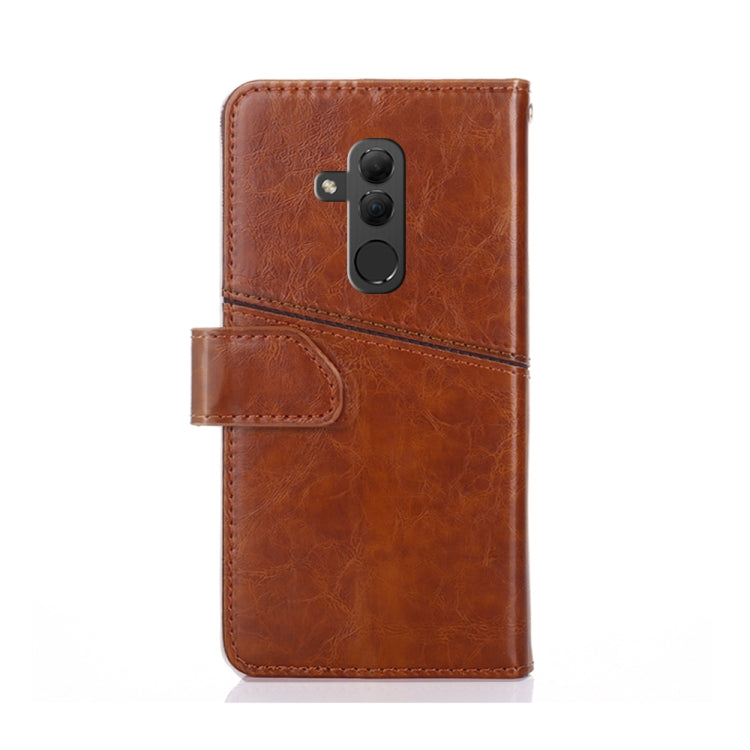 For Huawei Mate 20 lite Geometric Stitching Horizontal Flip TPU + PU Leather Case with Holder & Card Slots & Wallet