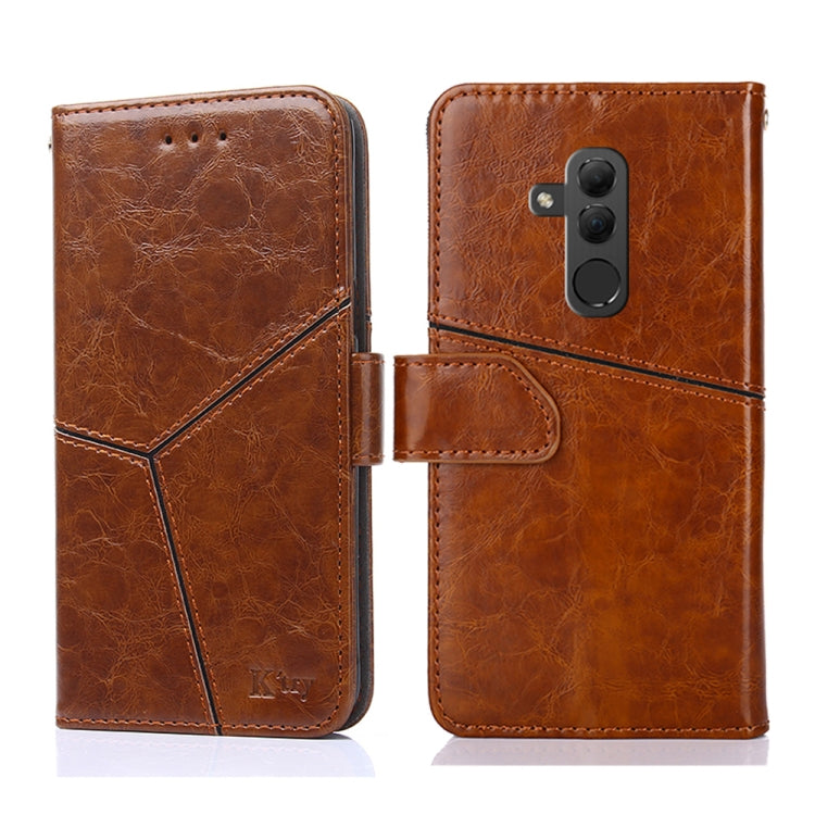 For Huawei Mate 20 lite Geometric Stitching Horizontal Flip TPU + PU Leather Case with Holder & Card Slots & Wallet