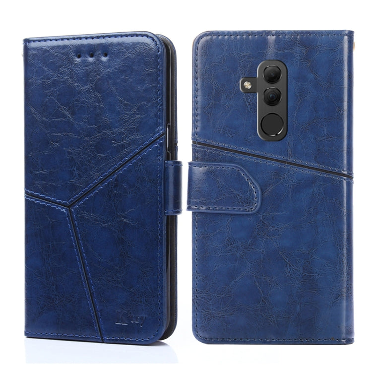 For Huawei Mate 20 lite Geometric Stitching Horizontal Flip TPU + PU Leather Case with Holder & Card Slots & Wallet