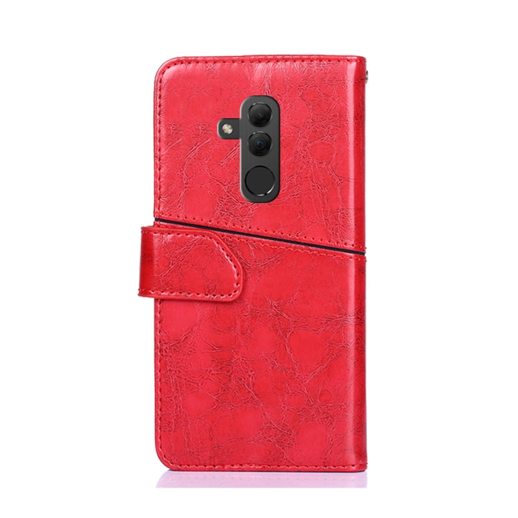 For Huawei Mate 20 lite Geometric Stitching Horizontal Flip TPU + PU Leather Case with Holder & Card Slots & Wallet