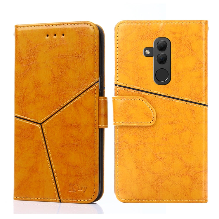 For Huawei Mate 20 lite Geometric Stitching Horizontal Flip TPU + PU Leather Case with Holder & Card Slots & Wallet