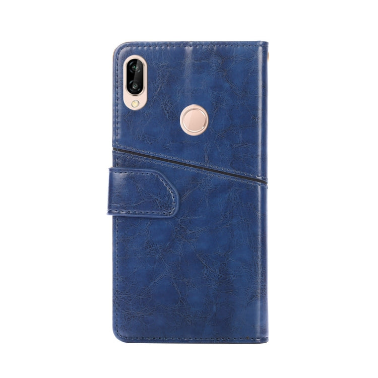 For Huawei P20 lite / nova 3e Geometric Stitching Horizontal Flip TPU + PU Leather Case with Holder & Card Slots & Wallet