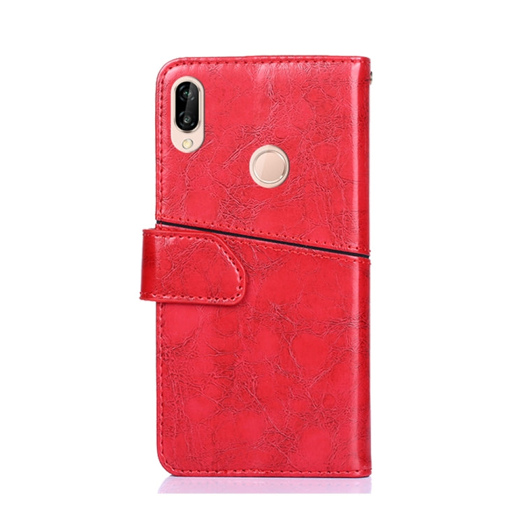 For Huawei P20 lite / nova 3e Geometric Stitching Horizontal Flip TPU + PU Leather Case with Holder & Card Slots & Wallet