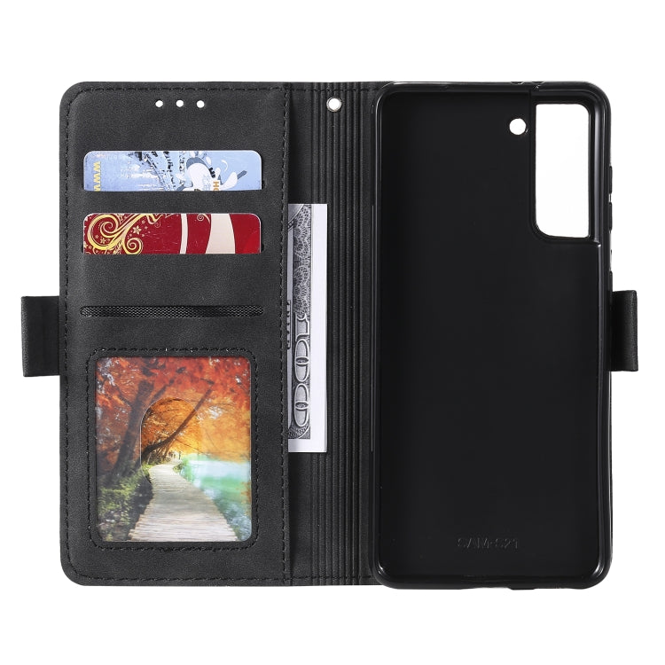 For Samsung Galaxy S21 5G Retro Splicing Horizontal Flip Leather Case with Card Slots & Holder & Wallet