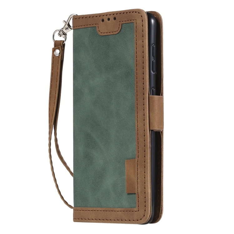 For Samsung Galaxy S21+ 5G Retro Splicing Horizontal Flip Leather Case with Card Slots & Holder & Wallet