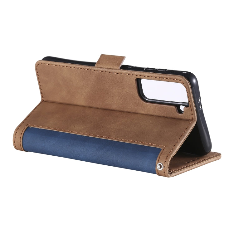 For Samsung Galaxy S21+ 5G Retro Splicing Horizontal Flip Leather Case with Card Slots & Holder & Wallet