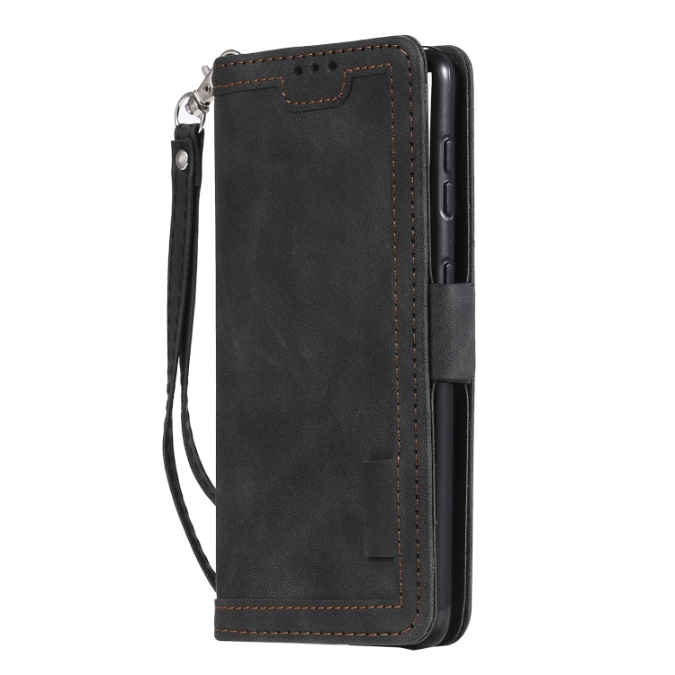 For Samsung Galaxy S21 Ultra 5G Retro Splicing Horizontal Flip Leather Case with Card Slots & Holder & Wallet