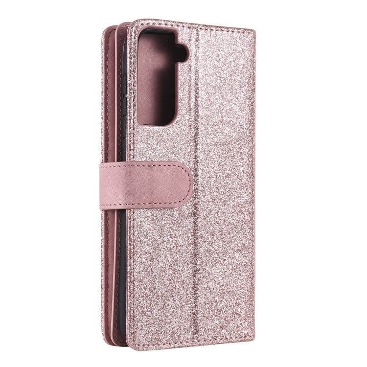 For Samsung Galaxy S21 5G Nine Card Zipper Bag Horizontal Flip Leather Case With Holder & Card Slots & Photo Frame & Wallet