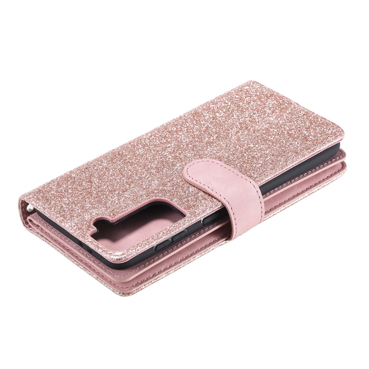 For Samsung Galaxy S21 5G Nine Card Zipper Bag Horizontal Flip Leather Case With Holder & Card Slots & Photo Frame & Wallet