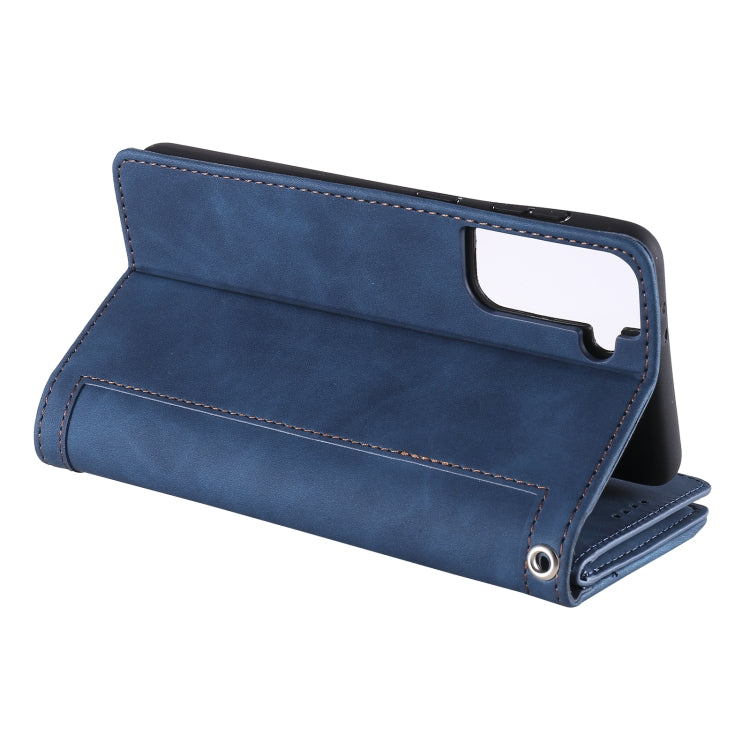 For Samsung Galaxy S21 5G Nine Card Zipper Bag Horizontal Flip Leather Case With Holder & Card Slots & Photo Frame & Wallet