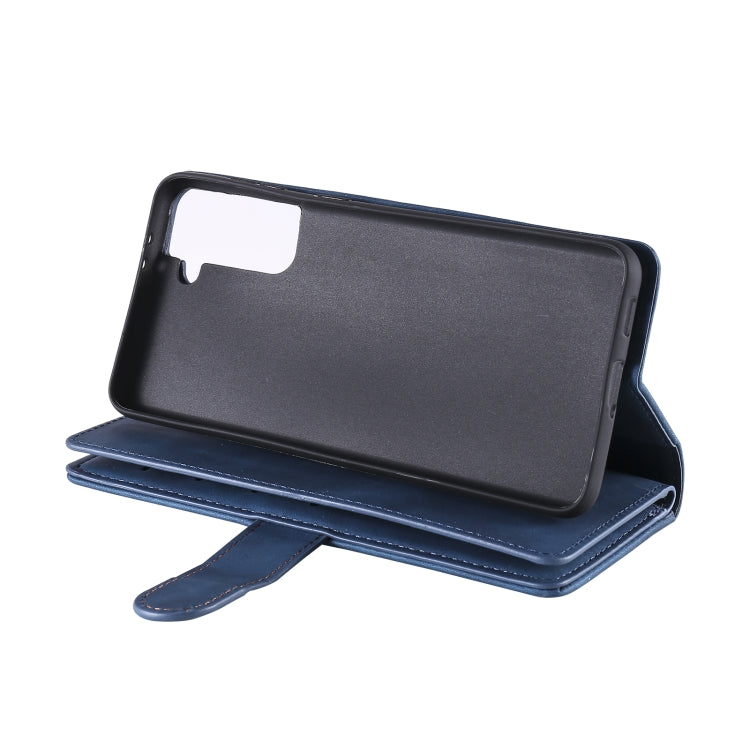 For Samsung Galaxy S21 5G Nine Card Zipper Bag Horizontal Flip Leather Case With Holder & Card Slots & Photo Frame & Wallet