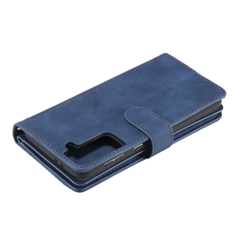 For Samsung Galaxy S21 Ultra 5G Nine Card Zipper Bag Horizontal Flip Leather Case With Holder & Card Slots & Photo Frame & Wallet