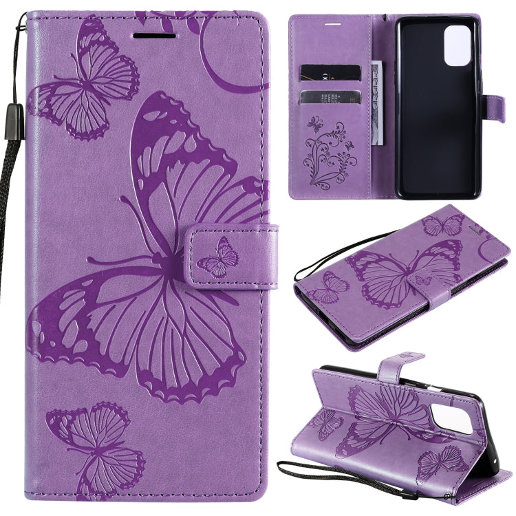 For OnePlus 8T 3D Butterflies Embossing Pattern Horizontal Flip Leather Case with Holder & Card Slot & Wallet