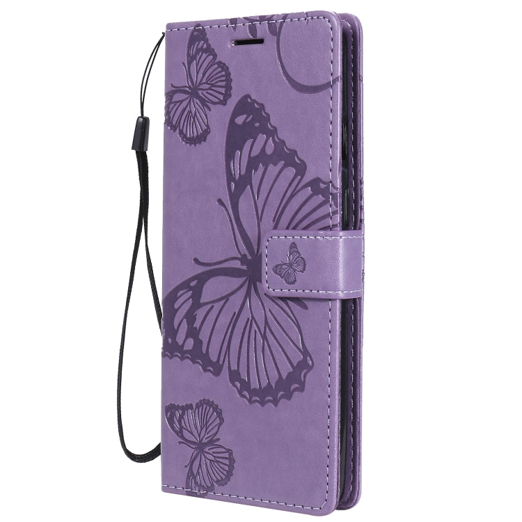 For OnePlus 8T 3D Butterflies Embossing Pattern Horizontal Flip Leather Case with Holder & Card Slot & Wallet
