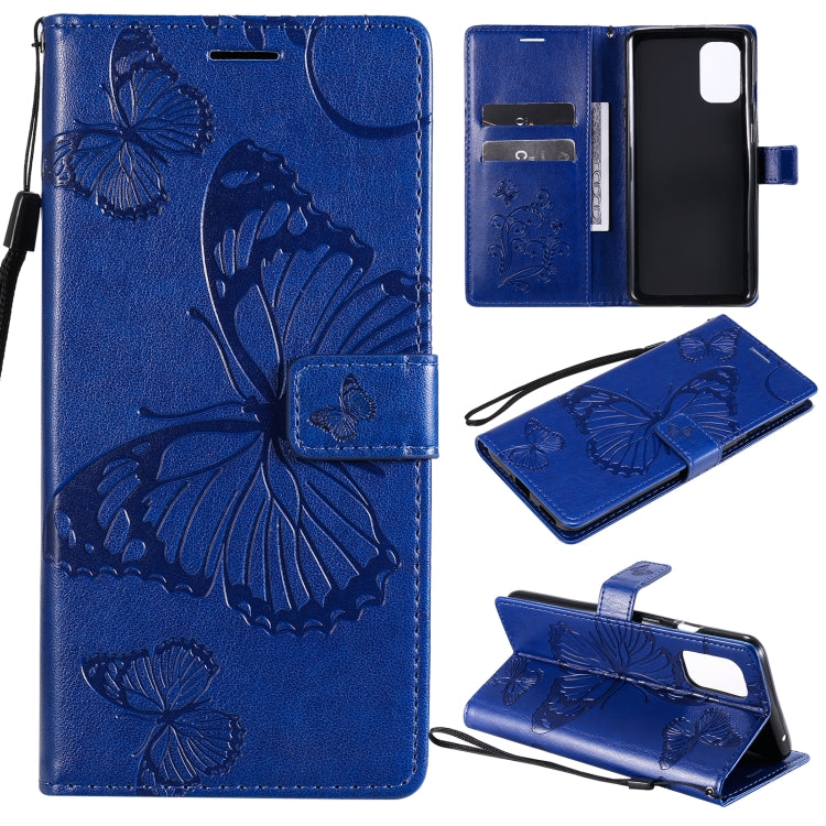 For OnePlus 8T 3D Butterflies Embossing Pattern Horizontal Flip Leather Case with Holder & Card Slot & Wallet