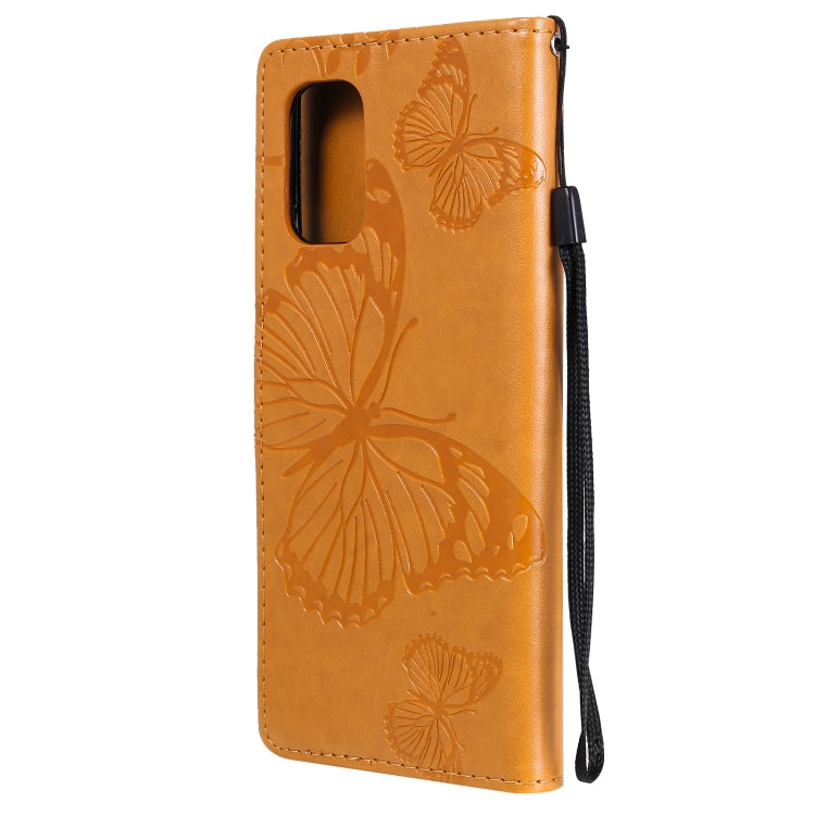 For OnePlus 8T 3D Butterflies Embossing Pattern Horizontal Flip Leather Case with Holder & Card Slot & Wallet