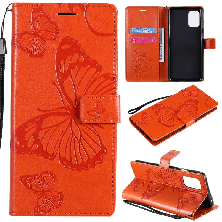 For OnePlus 8T 3D Butterflies Embossing Pattern Horizontal Flip Leather Case with Holder & Card Slot & Wallet
