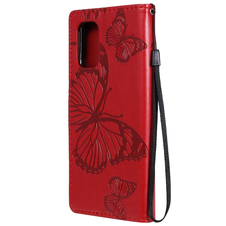 For OnePlus 8T 3D Butterflies Embossing Pattern Horizontal Flip Leather Case with Holder & Card Slot & Wallet