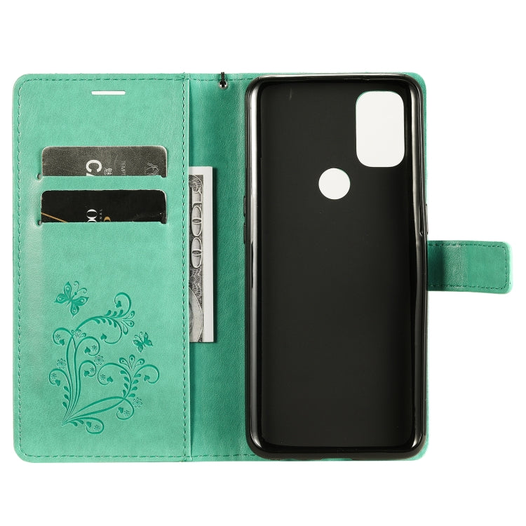 For OnePlus Nord N10 5G 3D Butterflies Embossing Pattern Horizontal Flip Leather Case with Holder & Card Slot & Wallet