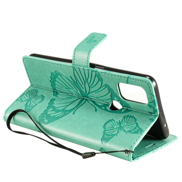 For OnePlus Nord N10 5G 3D Butterflies Embossing Pattern Horizontal Flip Leather Case with Holder & Card Slot & Wallet