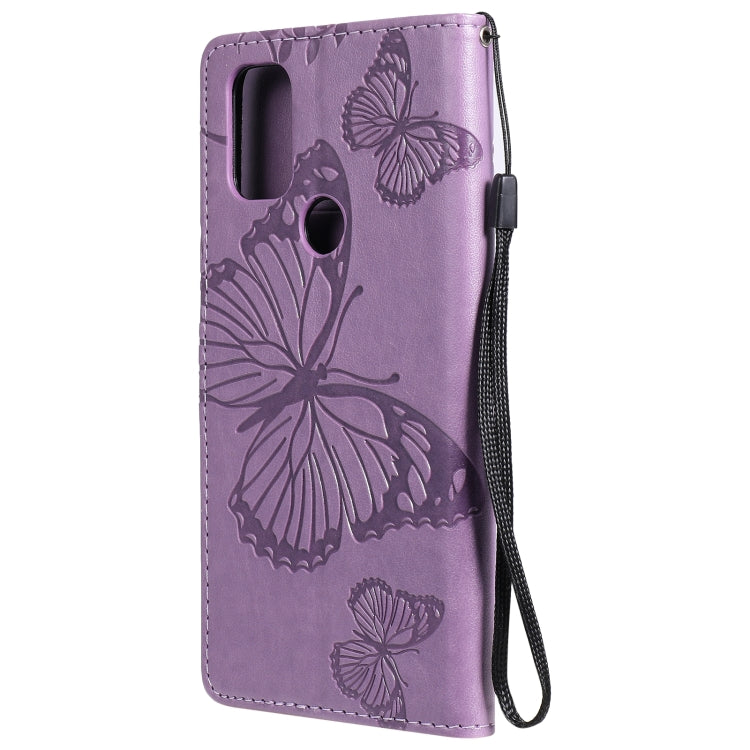 For OnePlus Nord N10 5G 3D Butterflies Embossing Pattern Horizontal Flip Leather Case with Holder & Card Slot & Wallet