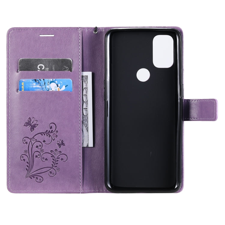 For OnePlus Nord N10 5G 3D Butterflies Embossing Pattern Horizontal Flip Leather Case with Holder & Card Slot & Wallet