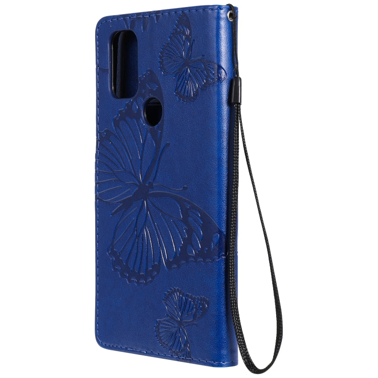 For OnePlus Nord N10 5G 3D Butterflies Embossing Pattern Horizontal Flip Leather Case with Holder & Card Slot & Wallet