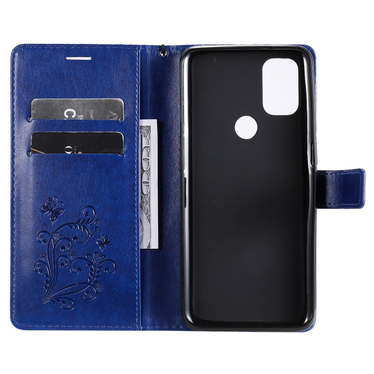 For OnePlus Nord N10 5G 3D Butterflies Embossing Pattern Horizontal Flip Leather Case with Holder & Card Slot & Wallet