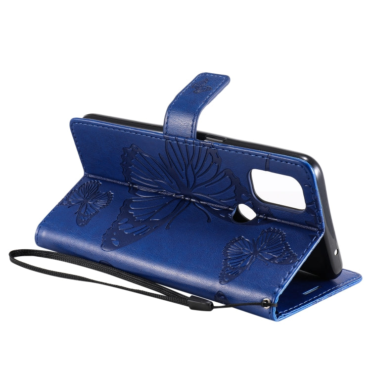 For OnePlus Nord N10 5G 3D Butterflies Embossing Pattern Horizontal Flip Leather Case with Holder & Card Slot & Wallet