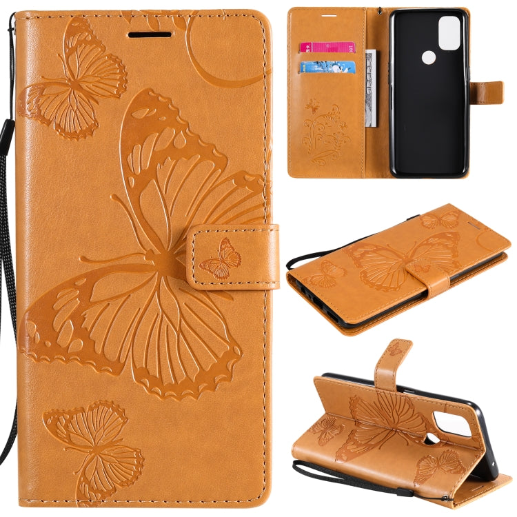 For OnePlus Nord N10 5G 3D Butterflies Embossing Pattern Horizontal Flip Leather Case with Holder & Card Slot & Wallet