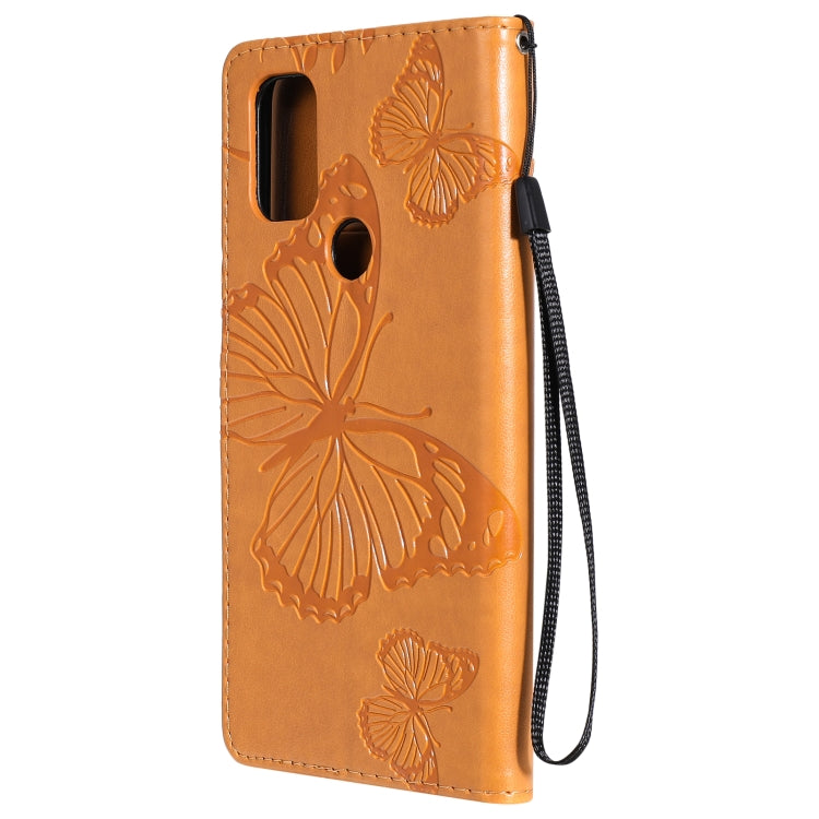 For OnePlus Nord N10 5G 3D Butterflies Embossing Pattern Horizontal Flip Leather Case with Holder & Card Slot & Wallet