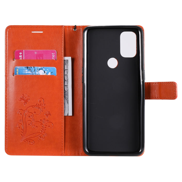 For OnePlus Nord N10 5G 3D Butterflies Embossing Pattern Horizontal Flip Leather Case with Holder & Card Slot & Wallet
