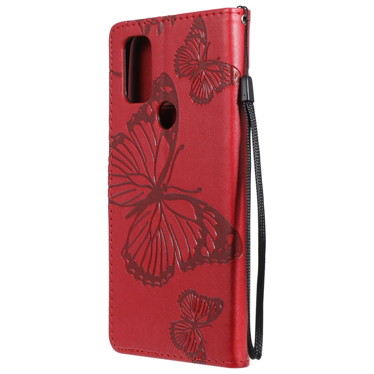 For OnePlus Nord N10 5G 3D Butterflies Embossing Pattern Horizontal Flip Leather Case with Holder & Card Slot & Wallet