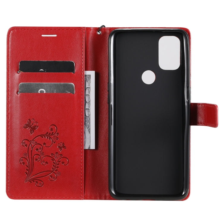 For OnePlus Nord N10 5G 3D Butterflies Embossing Pattern Horizontal Flip Leather Case with Holder & Card Slot & Wallet