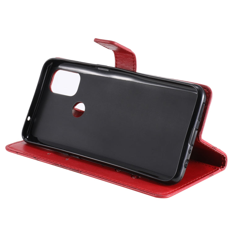 For OnePlus Nord N10 5G 3D Butterflies Embossing Pattern Horizontal Flip Leather Case with Holder & Card Slot & Wallet