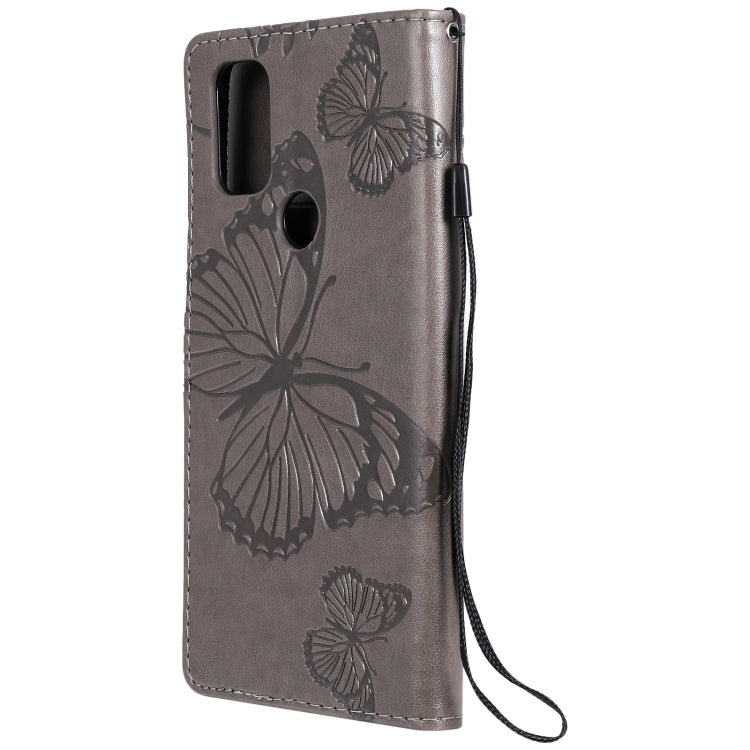For OnePlus Nord N10 5G 3D Butterflies Embossing Pattern Horizontal Flip Leather Case with Holder & Card Slot & Wallet