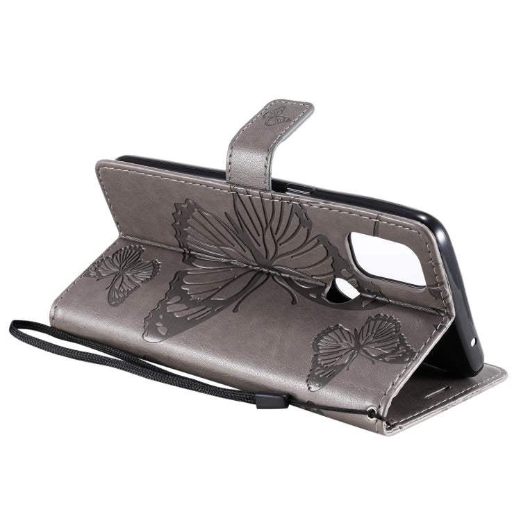 For OnePlus Nord N10 5G 3D Butterflies Embossing Pattern Horizontal Flip Leather Case with Holder & Card Slot & Wallet