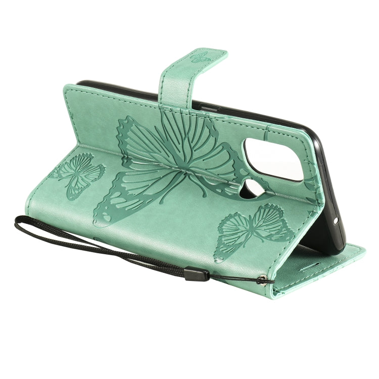 For OnePlus Nord N100 5G 3D Butterflies Embossing Pattern Horizontal Flip Leather Case with Holder & Card Slot & Wallet