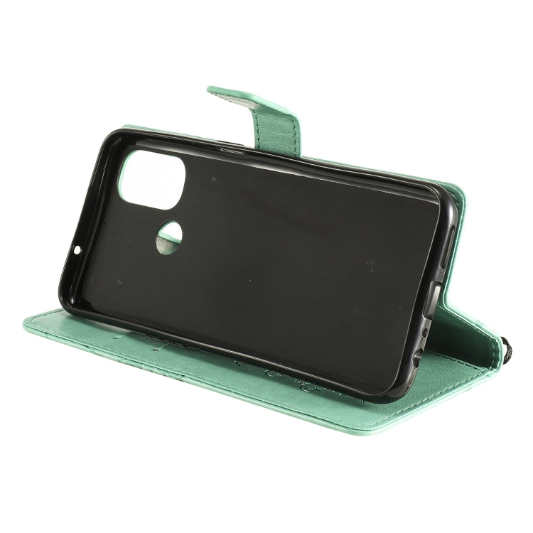 For OnePlus Nord N100 5G 3D Butterflies Embossing Pattern Horizontal Flip Leather Case with Holder & Card Slot & Wallet