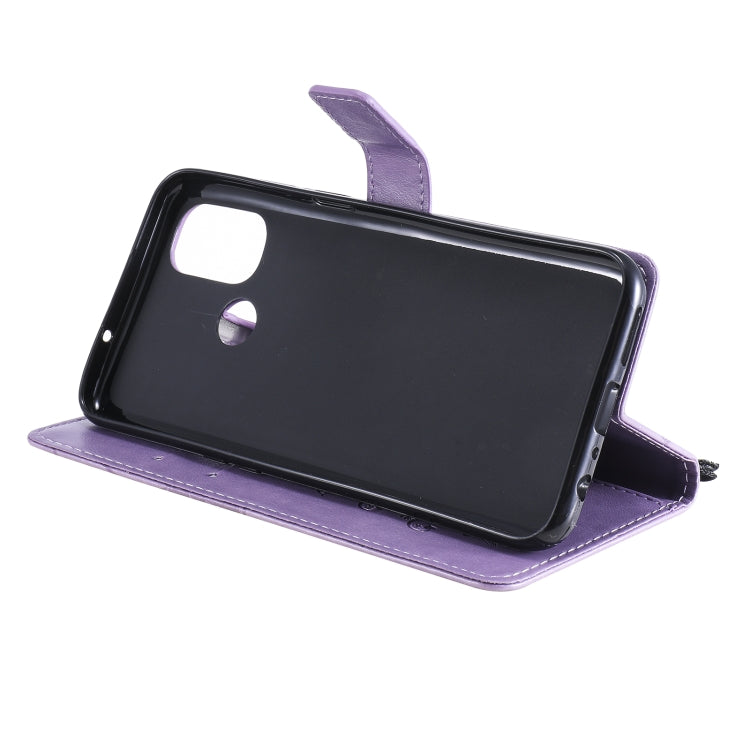 For OnePlus Nord N100 5G 3D Butterflies Embossing Pattern Horizontal Flip Leather Case with Holder & Card Slot & Wallet