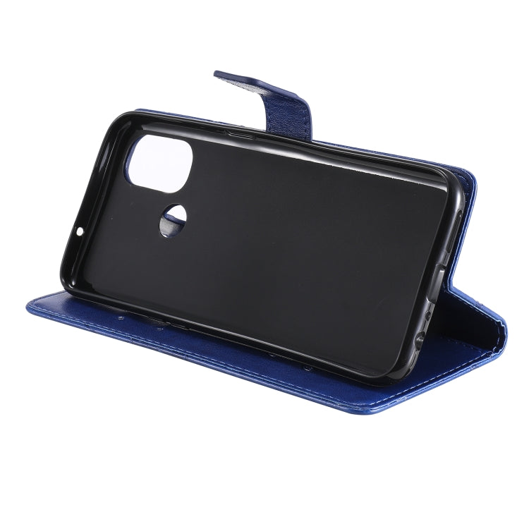 For OnePlus Nord N100 5G 3D Butterflies Embossing Pattern Horizontal Flip Leather Case with Holder & Card Slot & Wallet