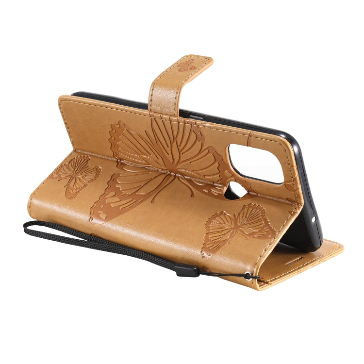 For OnePlus Nord N100 5G 3D Butterflies Embossing Pattern Horizontal Flip Leather Case with Holder & Card Slot & Wallet