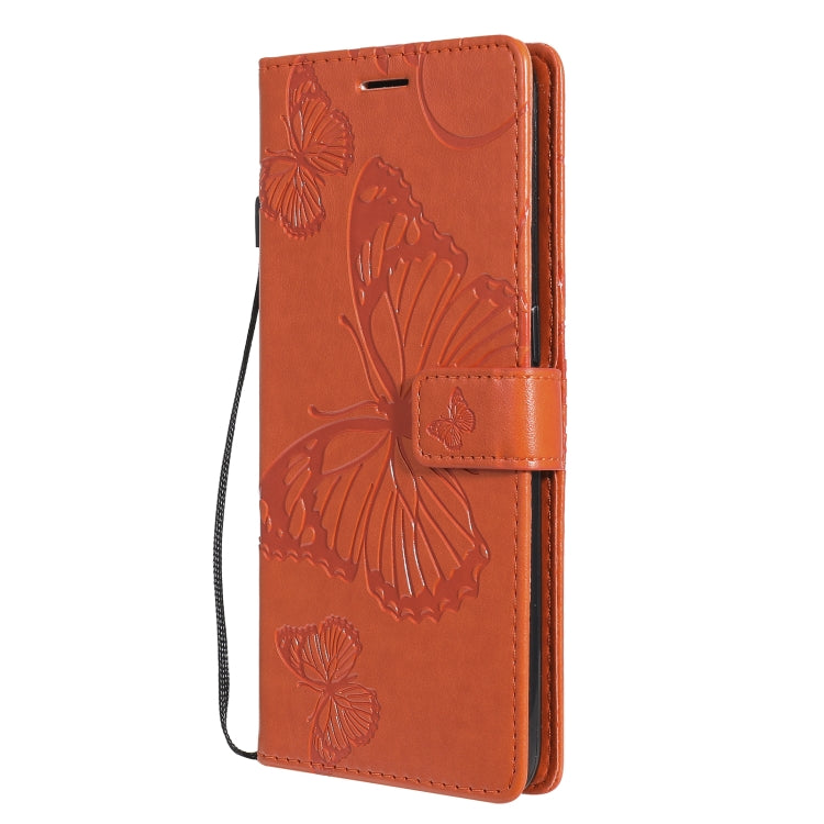 For OnePlus Nord N100 5G 3D Butterflies Embossing Pattern Horizontal Flip Leather Case with Holder & Card Slot & Wallet