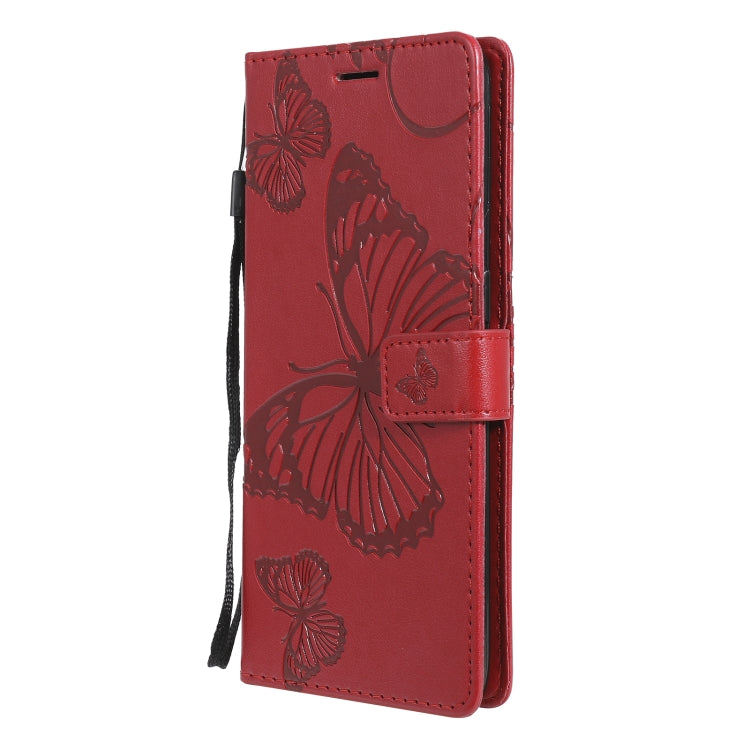 For OnePlus Nord N100 5G 3D Butterflies Embossing Pattern Horizontal Flip Leather Case with Holder & Card Slot & Wallet