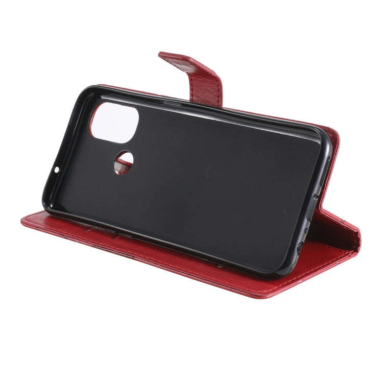 For OnePlus Nord N100 5G 3D Butterflies Embossing Pattern Horizontal Flip Leather Case with Holder & Card Slot & Wallet